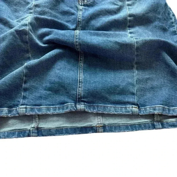 Women's Anthropologie Pilcro Denim Blue Skirt Knee Length Mini OB842973 Size 10 - Picture 5 of 7